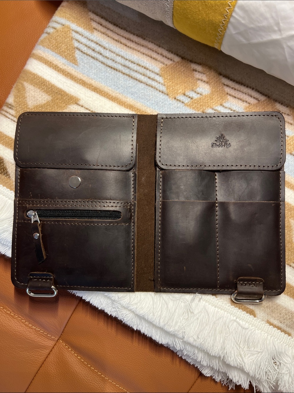 Thread and Maple binder page - brown